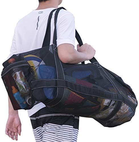 XXL Mesh Dive Bag for Scuba or Snorkeling - Diving Snorkel Gear Bags Extra Large Beach and Totes with Zipper Pockets Oversized Duffle Ideal Your Pool Trip