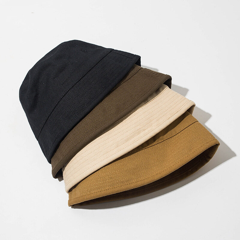 FAITOLAGI Solid Color Bucket Hat Unisex Caps Men women Summer Panama Cap Beach Sun Fishing Hat
