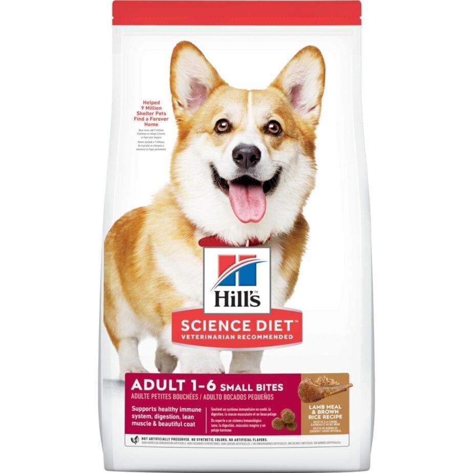 Hill's Science Diet Adult Small Bites Lamb Meal & Brown Rice Recipe dog food (3 Sizes)